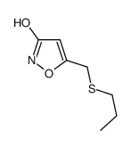 5-(propylsulfanylmethyl)-1,2-oxazol-3-one结构式