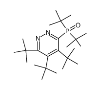 3,4,5-Tri-tert-butyl-6-(di-tert-butylphosphoryl)pyridazin Structure