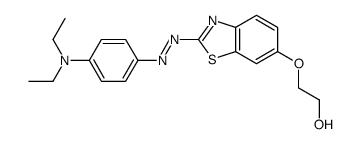 2-[[2-[[4-(diethylamino)phenyl]diazenyl]-1,3-benzothiazol-6-yl]oxy]ethanol结构式