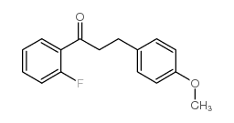 2'-FLUORO-3-(4-METHOXYPHENYL)PROPIOPHENONE结构式