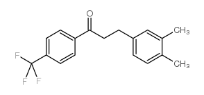 3-(3,4-DIMETHYLPHENYL)-4'-TRIFLUOROMETHYLPROPIOPHENONE structure