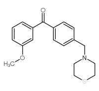 3-METHOXY-4'-THIOMORPHOLINOMETHYL BENZOPHENONE picture