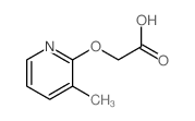 Acetic acid,2-[(3-methyl-2-pyridinyl)oxy]-结构式