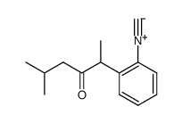 o-(1-isovalerylethyl)phenyl isocyanide Structure
