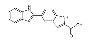 2'-carboxy-2,5'-bis-1H-indole结构式