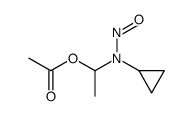 Acetic acid, 1-(cyclopropylnitrosamino)ethyl ester Structure