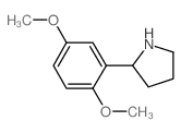 2-(2,5-dimethoxyphenyl)pyrrolidine Structure