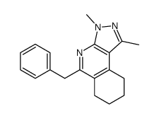 5-benzyl-1,3-dimethyl-6,7,8,9-tetrahydropyrazolo[3,4-c]isoquinoline Structure