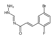 3-(5-bromo-2-fluorophenyl)-N-(hydrazinylmethylidene)prop-2-enamide结构式