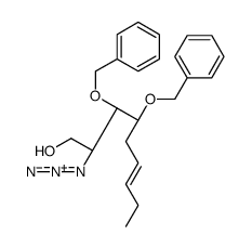 (2S,3S,4R)-2-azido-3,4-bis(phenylmethoxy)non-6-en-1-ol结构式