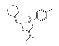 1-<<2-(2-cyclohexylideneethoxy)-3-methyl-2-butenyl>sulfonyl>-4-methylbenzene Structure