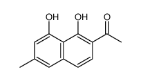 1-(1,8-dihydroxy-6-methylnaphthalen-2-yl)ethanone Structure