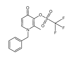 1-benzyl-2-methyl-4-pyridon-3-yl trifluoromethanesulfonate Structure