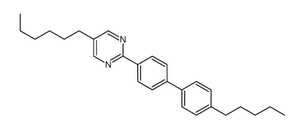 5-hexyl-2-[4-(4-pentylphenyl)phenyl]pyrimidine结构式