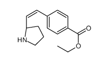 ethyl 4-[2-[(2S)-pyrrolidin-2-yl]ethenyl]benzoate Structure