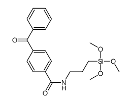 4-benzoyl-N-(3-trimethoxysilylpropyl)benzamide结构式