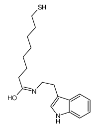 N-[2-(1H-indol-3-yl)ethyl]-8-sulfanyloctanamide Structure