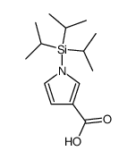 1-(triisopropylsilyl)pyrrole-3-carboxylic acid结构式