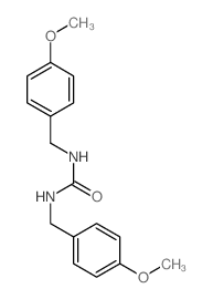 1,3-bis[(4-methoxyphenyl)methyl]urea structure