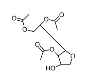 1,4-anhydro-D-glucitol 3,5,6-triacetate结构式
