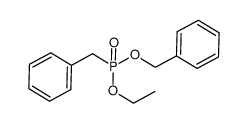 benzylphosphonic acid benzyl ethyl ester Structure