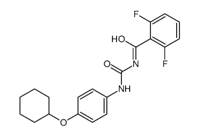 N-[(4-cyclohexyloxyphenyl)carbamoyl]-2,6-difluorobenzamide Structure