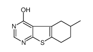 5,6,7,8-四氢-6-甲基-[1]苯并噻吩并[2,3-d]嘧啶-4(1H)-酮结构式