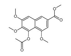 Methyl 5-acetoxy-4,6,7-trimethoxy-2-naphthoate Structure