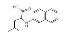 N-2-萘基-L-亮氨酸结构式