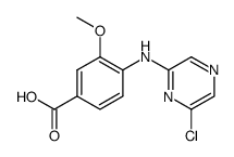 4-[(6-chloropyrazin-2-yl)amino]-3-methoxybenzoic acid Structure