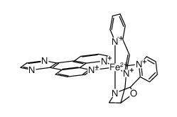 [Fe(dipyrido[3,2-d:2',3'-f]quinoxaline)(C5H4NCHNCH2C3H5NOC5H4N)](2+)结构式