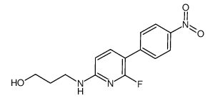 6-(3''-hydroxypropyl)amino-2-fluoro-3-(4'-nitrophenyl)pyridine Structure