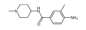 4-amino-3-methyl-N-(1-methyl-4-piperidyl)benzamide结构式