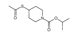 1-methylethyl 4-(acetylthio)-1-piperidinecarboxylate结构式