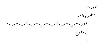 (4-Acetamino-2-propionyl-phenyl)-(2-<-(2-butyloxy-ethoxy)-ethoxy>-ethyl)-ether Structure