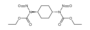 trans-N.N'-Dinitroso-N.N'-dicarbethoxy-1.4-diamino-cyclohexan Structure