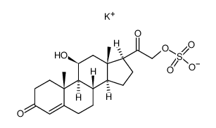 CORTICOSTERONE 21-SULFATE POTASSIUM结构式