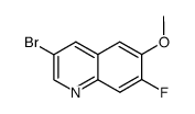 3-bromo-7-fluoro-6-methoxy-quinoline结构式