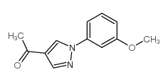 1-[1-(3-METHOXYPHENYL)-1H-PYRAZOL-4-YL]ETHANONE结构式