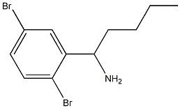 1-(2,5-dibromophenyl)pentan-1-amine Structure
