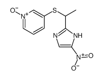 3-[1-(5-nitro-1H-imidazol-2-yl)ethylsulfanyl]-1-oxidopyridin-1-ium结构式