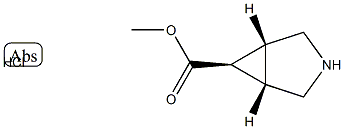 methyl exo-3-azabicyclo[3.1.0]hexane-6-carboxylate hydrochloride structure