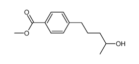 methyl 4-(4-hydroxypentyl)benzoate结构式