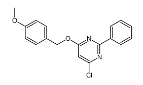 4-chloro-6-[(4-methoxyphenyl)methoxy]-2-phenylpyrimidine Structure