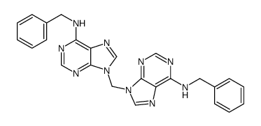 N-benzyl-9-[[6-(benzylamino)purin-9-yl]methyl]purin-6-amine Structure