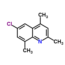 6-Chloro-2,4,8-trimethylquinoline Structure