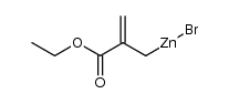 (2-(ethoxycarbonyl)allyl)zinc(II) bromide Structure