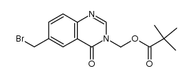 [6-(bromomethyl)-4-oxo-3(4H)-quinazolinyl]methyl 2,2-dimethylpropanoate Structure