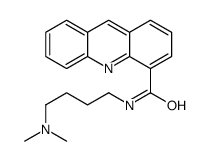 4-Acridinecarboxamide, N-(4-(dimethylamino)butyl)-结构式