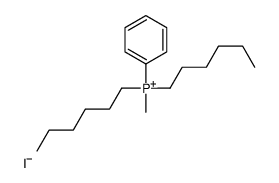 dihexyl-methyl-phenylphosphanium,iodide Structure